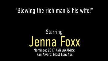 Cute Bisexual Jenna Foxx loves milking cock, so when Mrs Sloppy wants to give her husband (the Rich Man) a double blowjob, she's all in! Suck that dick dry! Full Video & More Jenna @ FoxxedUp.com!